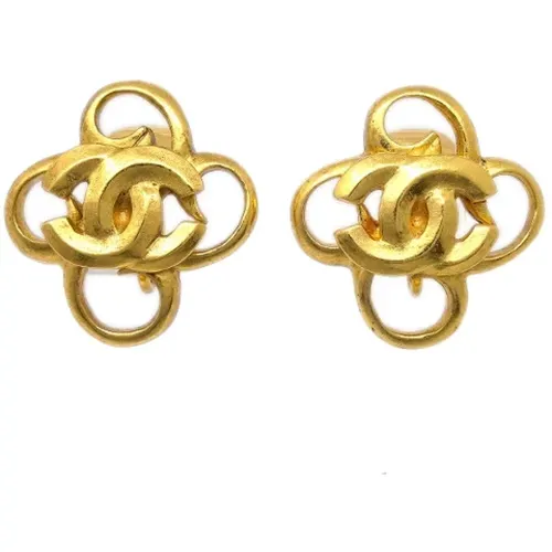 Pre-owned Metal earrings , female, Sizes: ONE SIZE - Chanel Vintage - Modalova