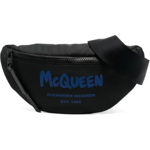 Logo-Print Belt Bag , male, Sizes: ONE SIZE - alexander mcqueen - Modalova