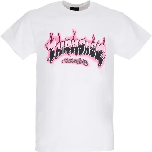 Weißes Herren Airbrush Tee T-Shirt - Thrasher - Modalova