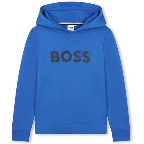 Blaue Logo Hoodie Pullover - Hugo Boss - Modalova