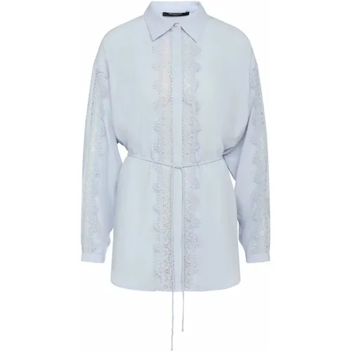 Feminine Tunic Shirt with Lace Details , female, Sizes: S, L, M, XL, XS - Bruuns Bazaar - Modalova