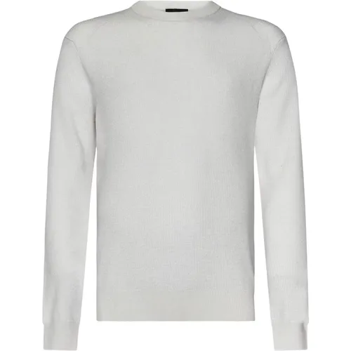 Gerippter weißer Pullover made in Italy - Brioni - Modalova