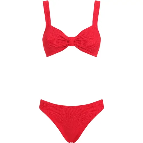 Rotes Seersucker Bikini Bademode Zubehör - Hunza G - Modalova