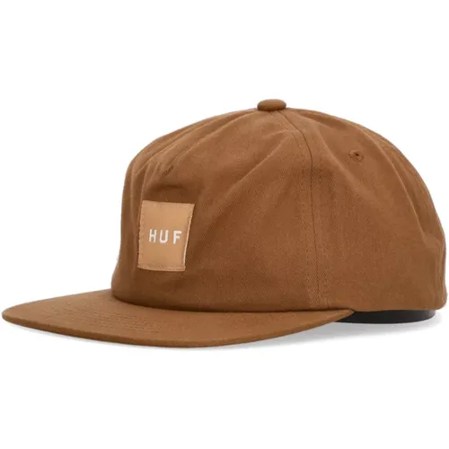 Snapback Cap Caramel Cotton , male, Sizes: ONE SIZE - HUF - Modalova