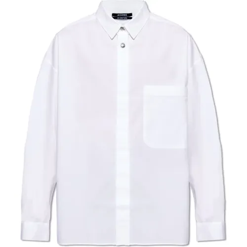 Cotton shirt , male, Sizes: L, M - Jacquemus - Modalova