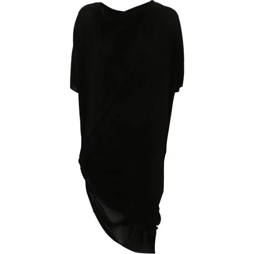 Schwarzes Casual Midi Kleid - Rick Owens - Modalova