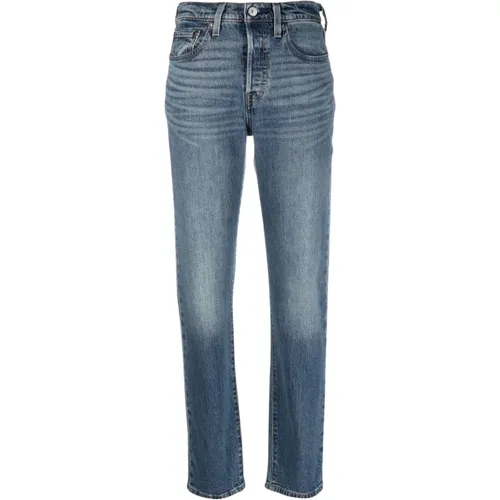 Levi's, Indigo Blau Stretch Denim Jeans , Damen, Größe: W26 - Levis - Modalova