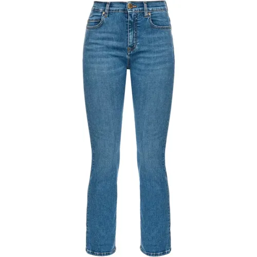 Vintage Bootcut Denim Jeans , Damen, Größe: W32 - pinko - Modalova