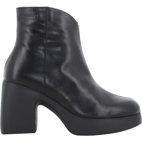 Damen Stiefeletten Schwarz , Damen, Größe: 35 EU - Wonders - Modalova