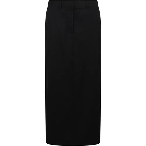 Zip Maxi Skirt with Invisible Zippers , female, Sizes: XS, S - Helmut Lang - Modalova