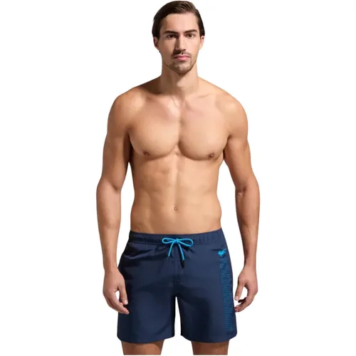 Blaue Logo Badehose , Herren, Größe: L - Bikkembergs - Modalova