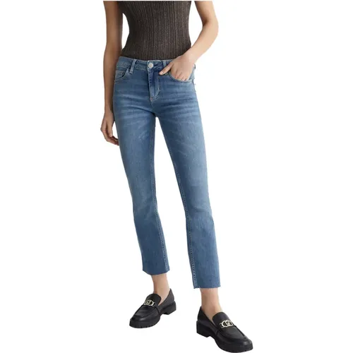 Blaue Denim Bootcut Stretch Jeans , Damen, Größe: W27 - Liu Jo - Modalova