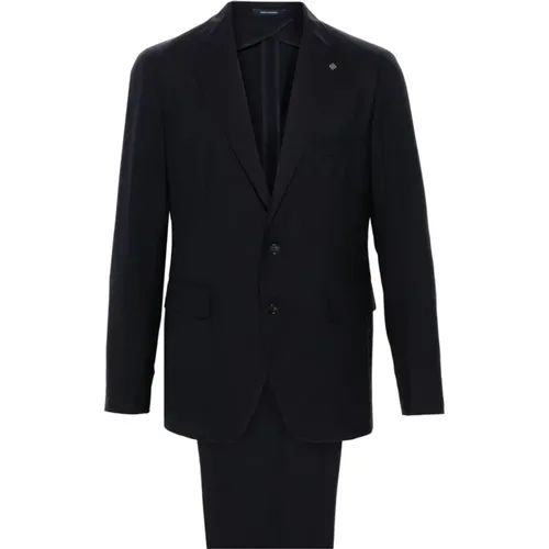 Wool-Silk Suit Set , male, Sizes: L - Tagliatore - Modalova