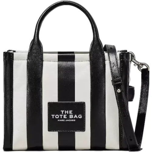 Tote Bag with Monochromatic Stripes , female, Sizes: ONE SIZE - Marc Jacobs - Modalova