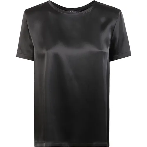 Schwarze T-Shirts und Polos Rebecca , Damen, Größe: S - Max Mara - Modalova