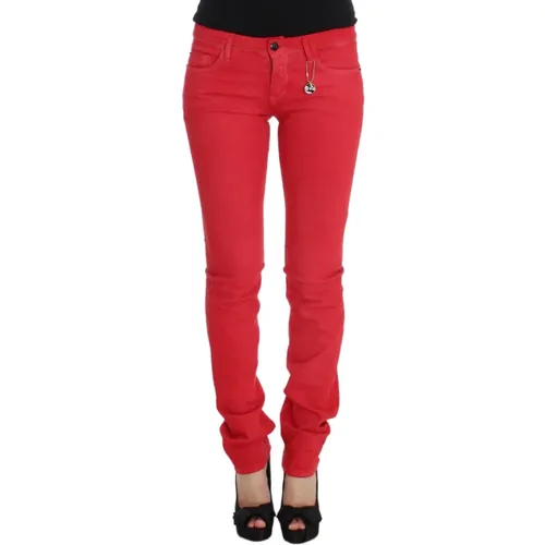 Rote Slim Fit Jeans , Damen, Größe: W27 - Costume National - Modalova