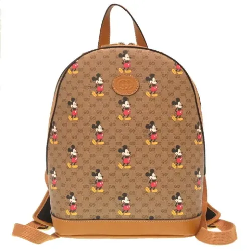 Coated Canvas Backpack , female, Sizes: ONE SIZE - Gucci Vintage - Modalova