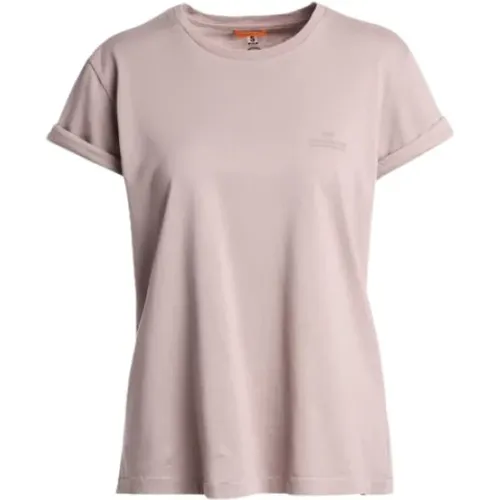 Myra Tee Misty Lilac Baumwoll T-Shirt , Damen, Größe: S - Parajumpers - Modalova