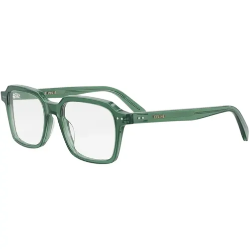 Grüne Brille mit quadratischem Rahmen - Celine - Modalova