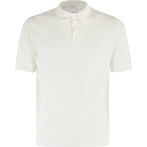 Baumwoll-Polo-Shirt Crepe Gefärbt,Baumwoll-Polo-Shirt Crêpe gefärbt - Eleventy - Modalova