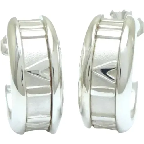 Pre-owned Silver earrings , female, Sizes: ONE SIZE - Tiffany & Co. Pre-owned - Modalova