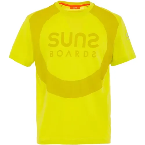 Lässiges Baumwollshirt , Herren, Größe: XL - Suns - Modalova