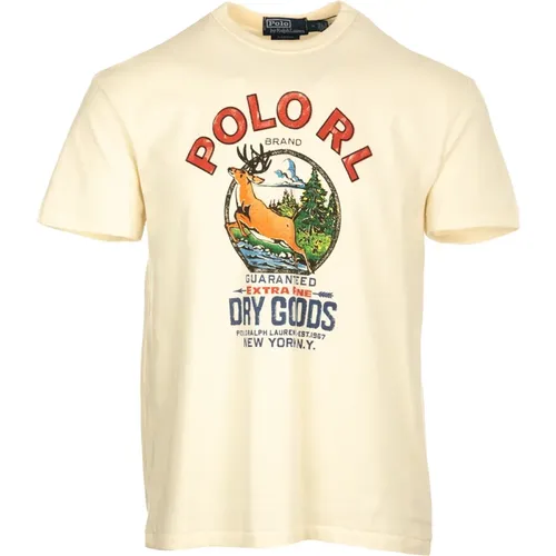 Classic Cotton T-Shirt for Men , male, Sizes: S - Ralph Lauren - Modalova