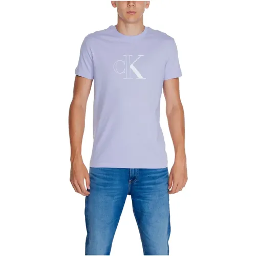 Monogram Tee Herbst/Winter Kollektion , Herren, Größe: XL - Calvin Klein Jeans - Modalova