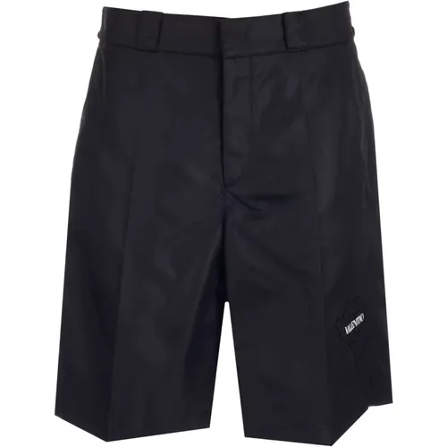 Nylon Shorts with Logo Print , male, Sizes: S - Valentino - Modalova