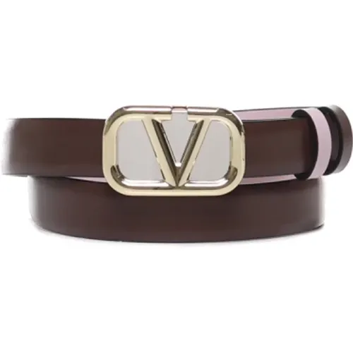 Reversible Gold VLogo Buckle Belt , female, Sizes: 85 CM - Valentino Garavani - Modalova