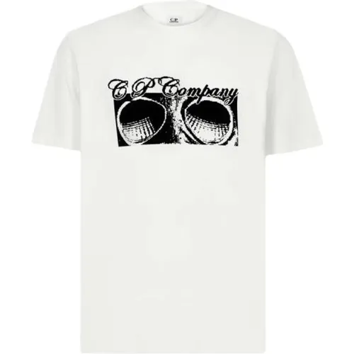 Men`s T-shirt, 30/1 Jersey Goggle Print , male, Sizes: 2XL - C.P. Company - Modalova