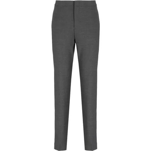 Anthracite Wool Trousers with Bright Details , female, Sizes: L, XS, M - Fabiana Filippi - Modalova