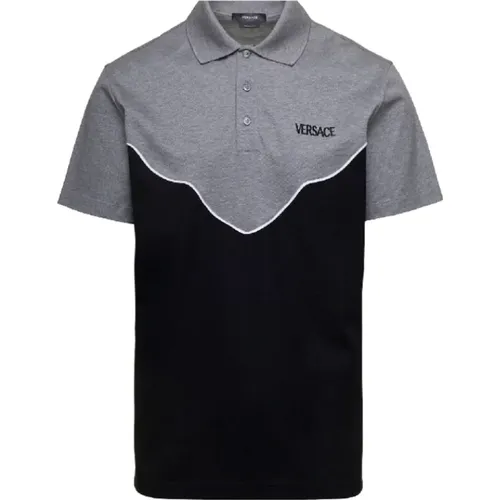 T-shirts and Polos Grey , male, Sizes: S - Versace - Modalova