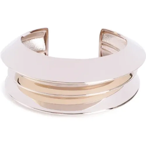 Metallic Bracelet Stack Slip-On Design , female, Sizes: M - Saint Laurent - Modalova