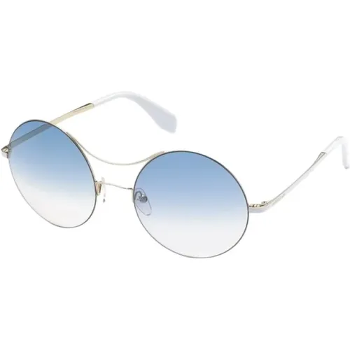 Sonnenbrille mit stilvollem Dorado-Rahmen und blauen Verlaufsgläsern - adidas Originals - Modalova
