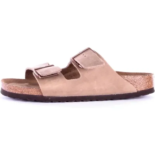 Brown Leather Sandals , female, Sizes: 8 UK, 11 UK, 12 UK - Birkenstock - Modalova