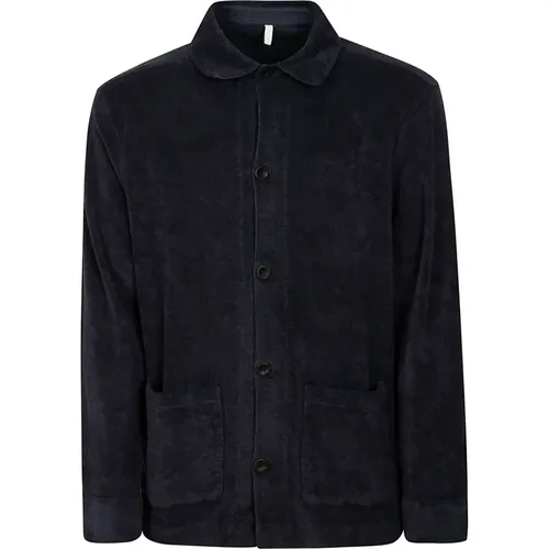 Cotton Long-Sleeve Jacket , male, Sizes: L, S, XL, M - 04651/ A trip in a bag - Modalova