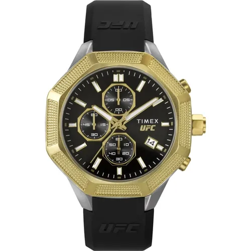 Chronograph UFC King Uhr Schwarz Silikon - Timex - Modalova