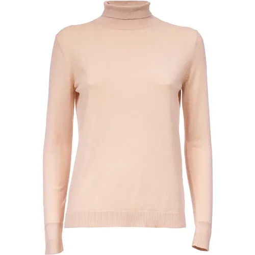 Seiden- und Woll-T-Shirt mit Stehkragen , Damen, Größe: M - Max Mara Weekend - Modalova