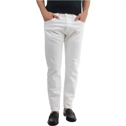 Weiße Slim Fit Jeans , Herren, Größe: W32 - Nine In The Morning - Modalova