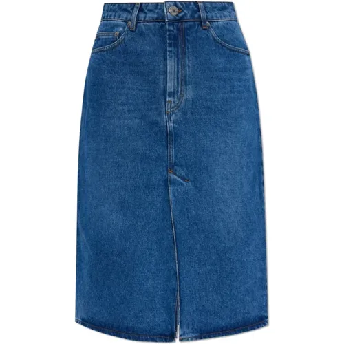 Denim skirt , female, Sizes: W25, W27, W29, W26, W28 - Ami Paris - Modalova