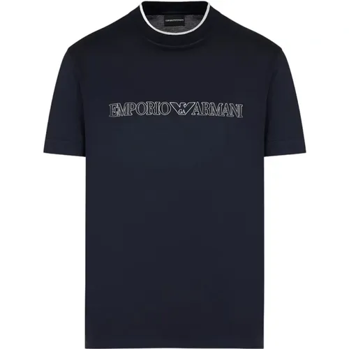 D1Td4-1Juvz Short Sleeve Fashion Tee , male, Sizes: XS, S, XL, 2XL, M - Emporio Armani - Modalova