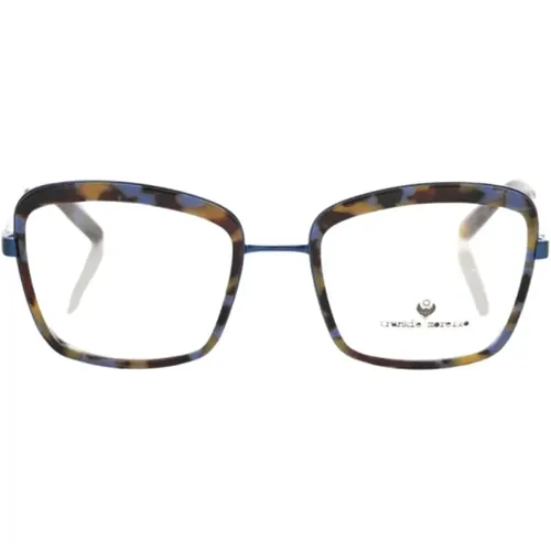 Quadratische Brille Havana Blau Muster - Frankie Morello - Modalova