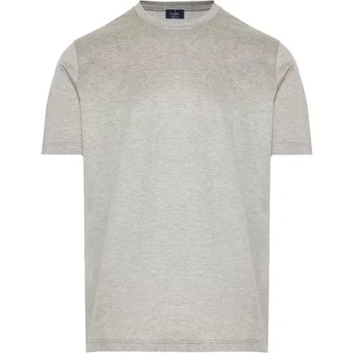 Melange cotton t-shirt , male, Sizes: XL, L, 3XL, 2XL - Barba - Modalova