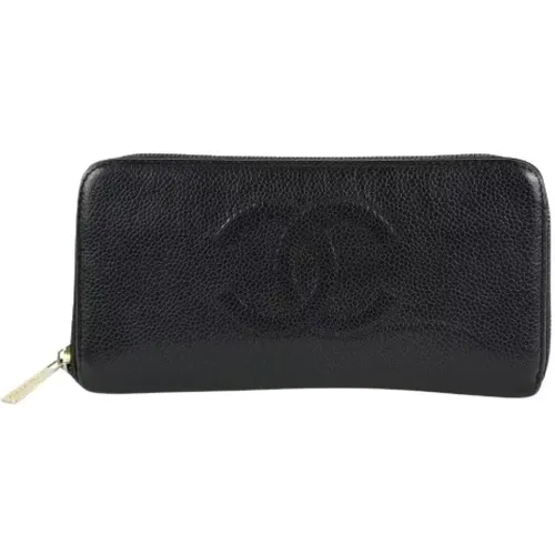 Italian Leather Wallets, Pre-owned, 7.5 Length , unisex, Sizes: ONE SIZE - Chanel Vintage - Modalova