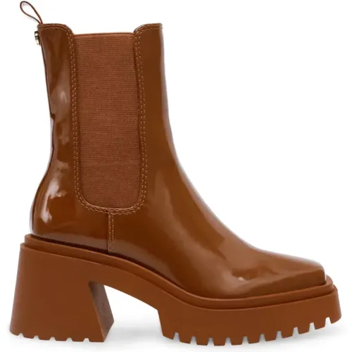 Patent Chelsea Stiefel Cognac - Steve Madden - Modalova