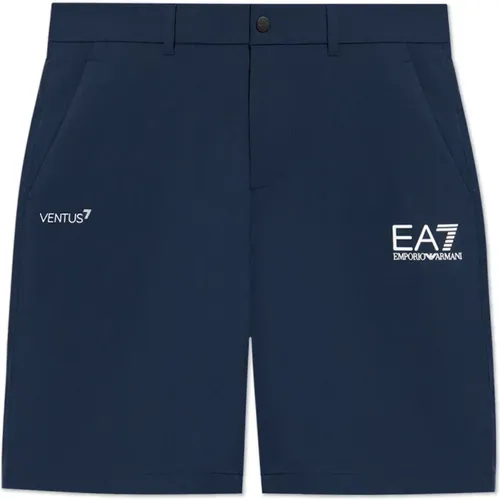 Shorts mit Logo , Herren, Größe: S - Emporio Armani EA7 - Modalova