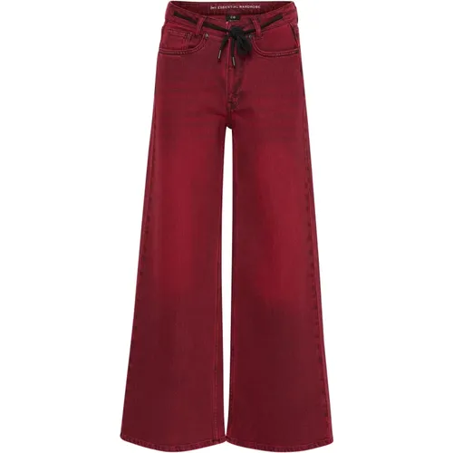 Weite Bein Burgundy Wash Hose - My Essential Wardrobe - Modalova