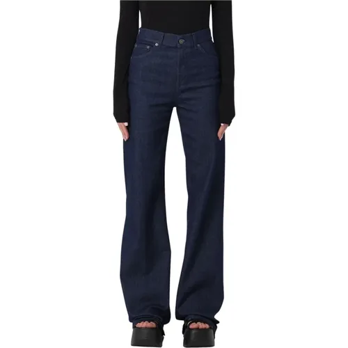 Wide Jeans , female, Sizes: W25 - Dondup - Modalova