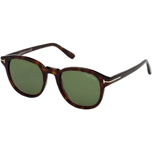 Jameson Sunglasses - Dark Havana/Green , male, Sizes: 50 MM - Tom Ford - Modalova